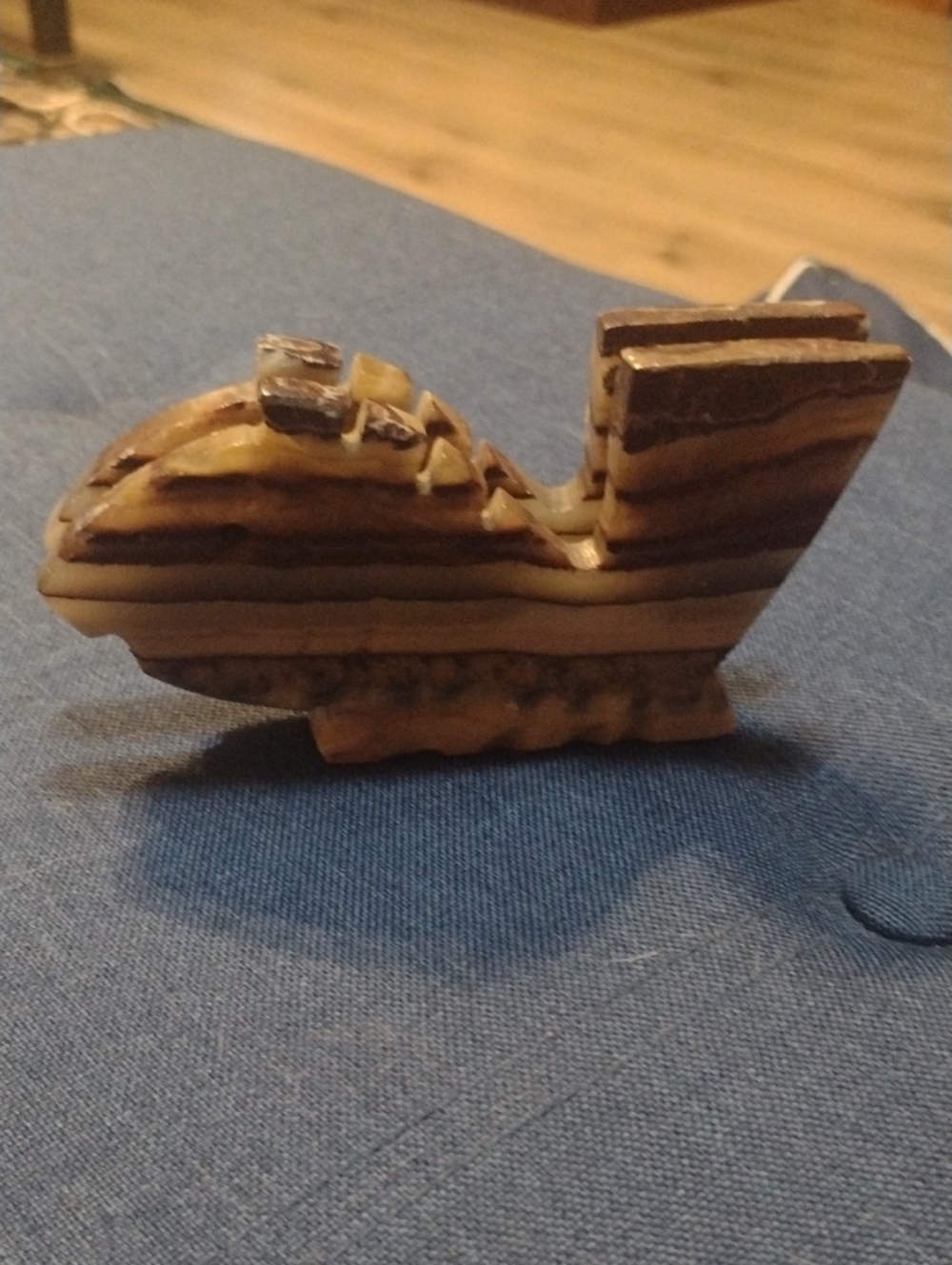 Vintage handcrafted carved onyx/marble napkin, Letter or Card holder
